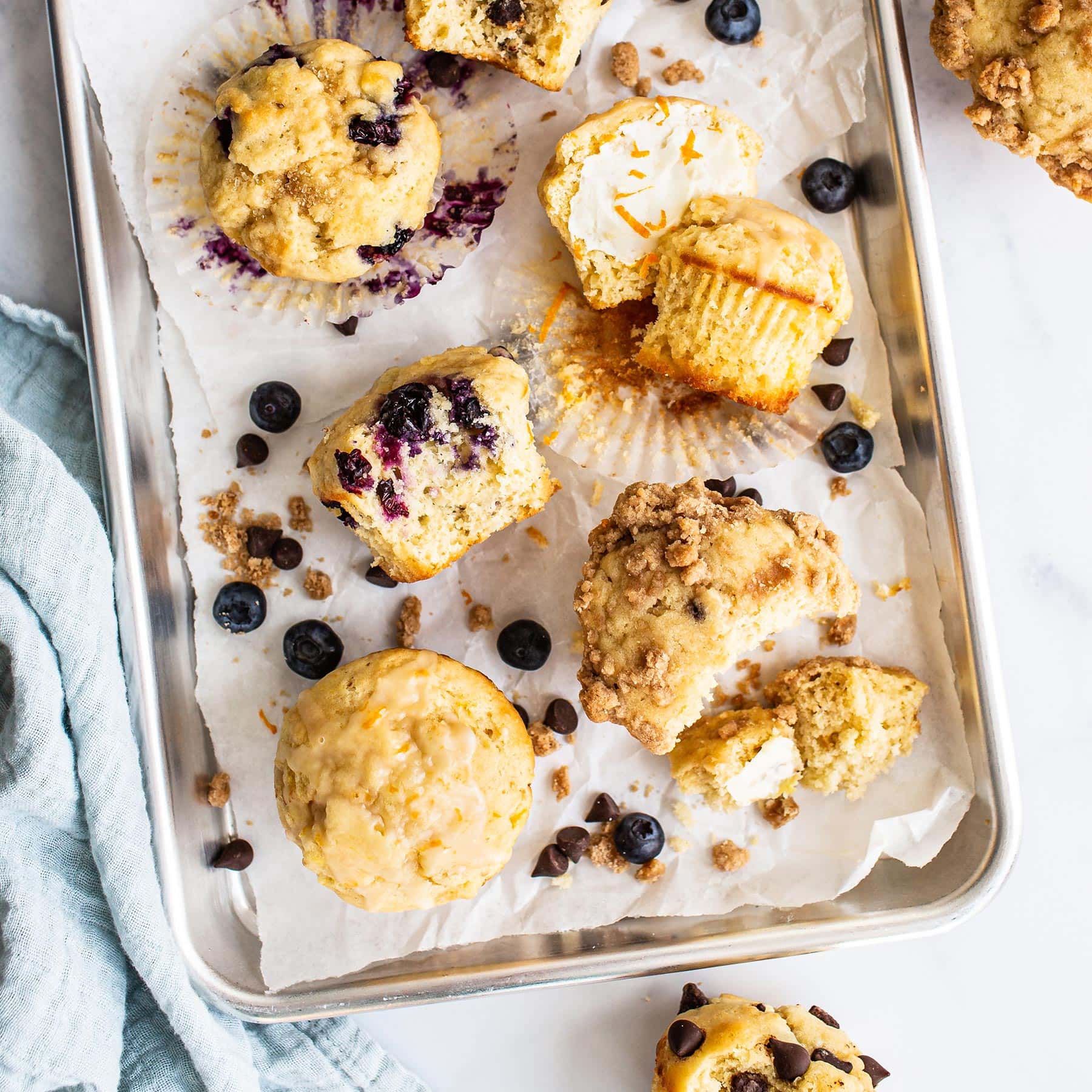 easy homemade ultimate muffins on a baking tray