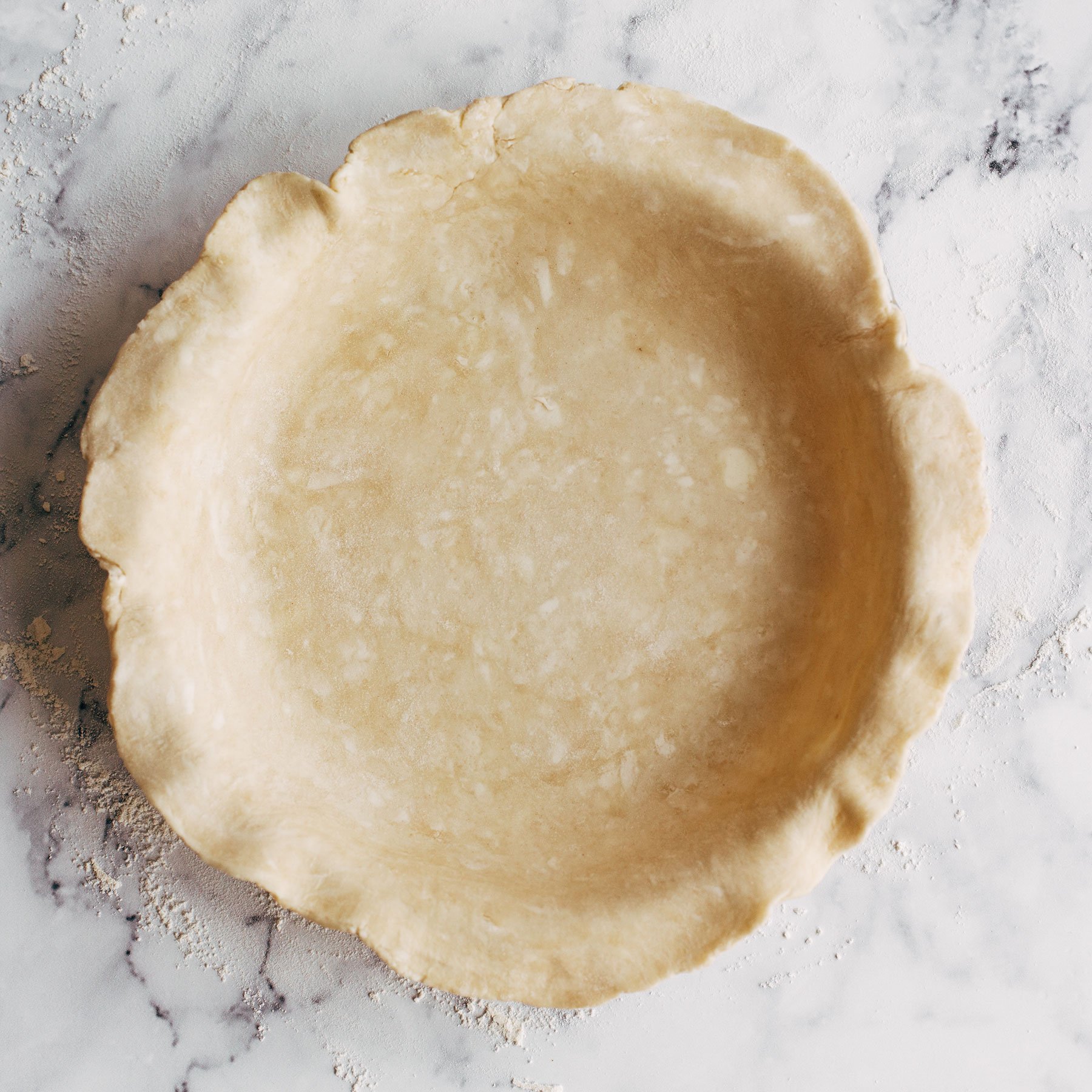 best ever pie crust inside a pie pan.