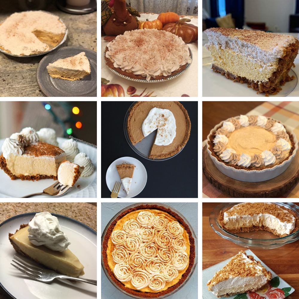 entries for the baking challenge in a collage.